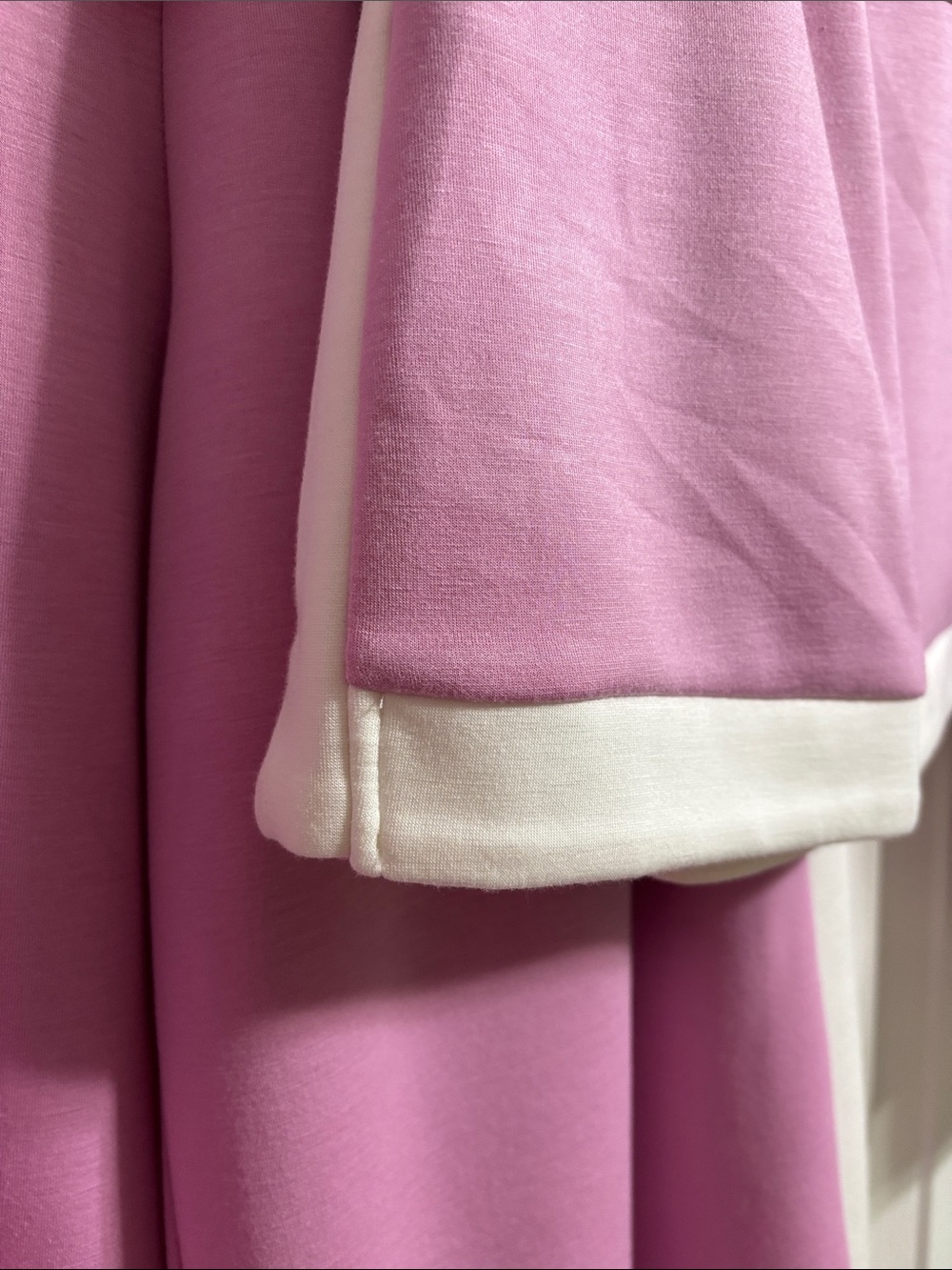 entro Pink Cropped Tank, pants and skort set with White Trim - Picture 6 of 16